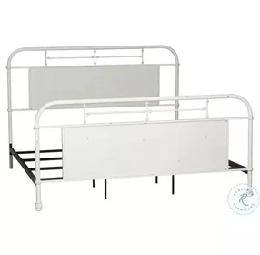 Heritage Series Antique White King Metal Bed
