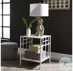 Heritage Series Antique White Open Nightstand