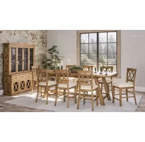 Telluride Brown 8 Door Buffet and Hutch
