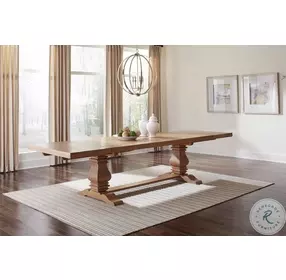 Florence Rustic Smoke Extendable Rectangular Dining Table