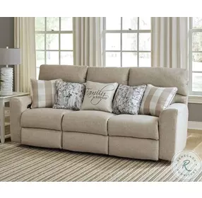 Searsport Buff Power Reclining Living Room Set with Power Headrest