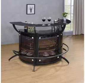 Dallas Smoked And Black Bar Unit Set