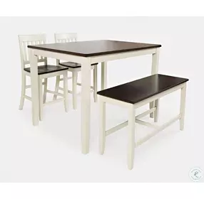 Decatur Lane White Counter Height Stool Set of 2