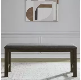 Bayview Gray Upholstered Counter Height Dining Bench