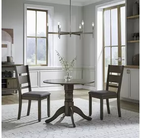 Bayview Sandstone and Gray 3 Piece Drop Leaf Dining Set