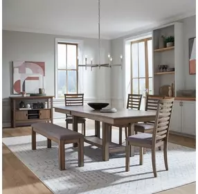 Riverview Bay Sandstone 94" Extendable Rectangular Gathering Table