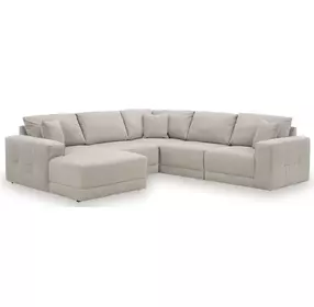 Next-Gen Gaucho Gray 5 Piece Modular Sectional with LAF Chaise