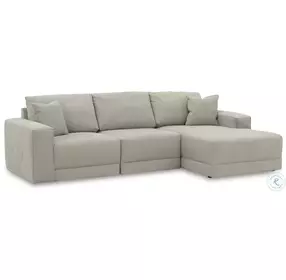 Next-Gen Gaucho Grey Small Sectional with RAF Chaise