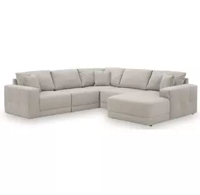 Next-Gen Gaucho Gray 5 Piece Modular Sectional with RAF Chaise