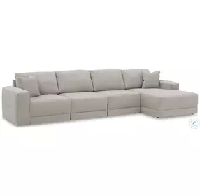 Next-Gen Gaucho Grey 4 Piece Modular RAF Sectional