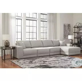 Next-Gen Gaucho Grey 4 Piece Modular RAF Sectional