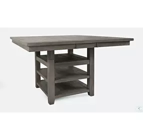 Outer Banks Driftwood Gray Adjustable Height Extendable Storage Dining Room Set