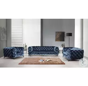 Glitz Blue Loveseat
