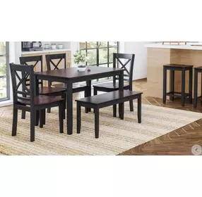 Asbury Park Black Cross Back Side Chair Set of 2