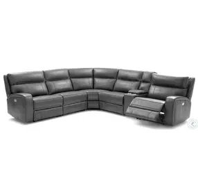 Cozy Grey Power Reclining Sectional