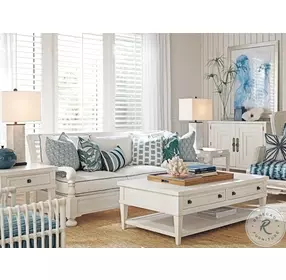 Ocean Breeze Shell White Surfside Hall Chest