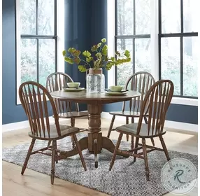 Savannah Crossing Antique Honey Drop Leaf Extendable Dining Table
