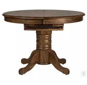 Carolina Crossing Antique Honey Oval Pedestal Extendable Dining Room Set