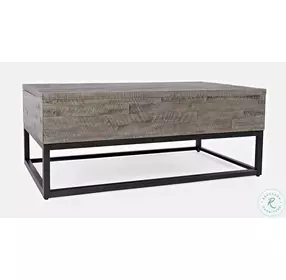 East Hampton Distressed Grey Lift Top Occasional Table Set
