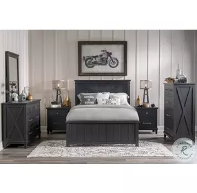 Flatiron Midnight 2 Drawer Nightstand