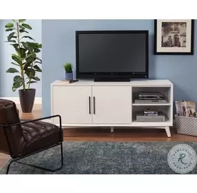 Tranquility White TV Stand