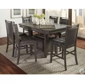 Manchester Grey Adjustable Extendable Rectangular Dining Table