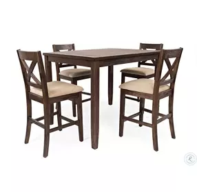 Walnut Creek 5 Piece Counter Height Dining Set