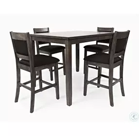 Greyson Heights Medium Grey 5 Piece Counter Height Dining Set