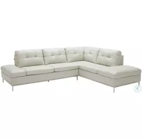 Leonardo Silver Grey Chaise RAF Sectional