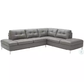 Leonardo Grey Chaise RAF Sectional