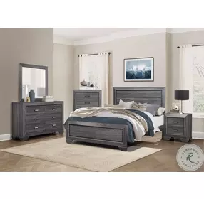 Beechnut Gray Queen Panel Bed