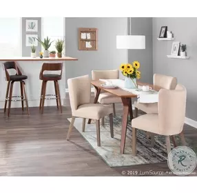 Cecina Brown Bar Stool Set Of 2