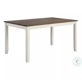 Fortress Chestnut And Vintage White 7 Piece Dining Set