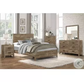 Mandan Weathered Pine Mirror