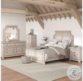 Providence Antique White 5 Drawer Chest