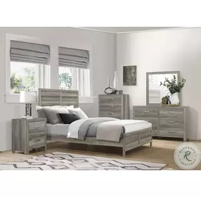 Mandan Weathered Gray Mirror
