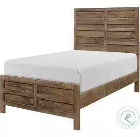 Mandan Weathered Pine Youth Panel Bedroom Set