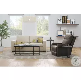 Jenkins Brown Fabric Power Lift Recliner With Power Headrest And Lumbar