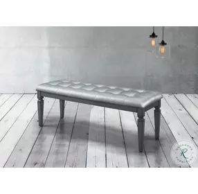Allura Gray Bed Bench