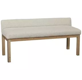 Joinery Natural Oak and Labradoodle Performance Fabric Upholstered Bed Bench