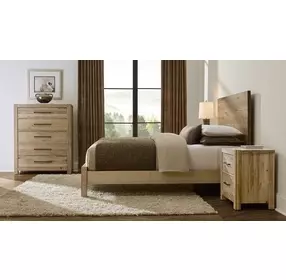 Joinery Natural Oak Queen Plank Panel Bed