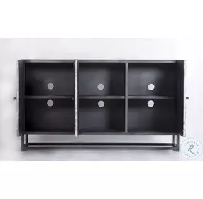 Astral Plains Grey Wash 3 Door Accent Cabinet