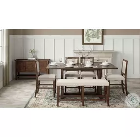 Fairview Oak Counter Height Bench