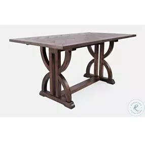 Fairview Oak Extendable Counter Height Dining Room Set