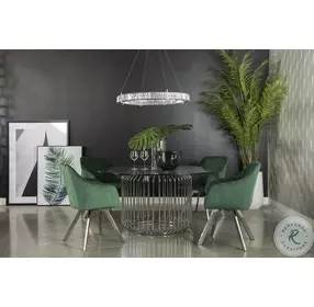 Veena Chrome Dining Table