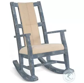 Seabright Ocean Blue Rocking Chair