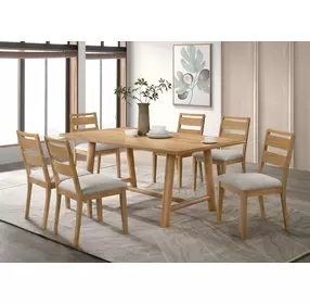 Duncan Washed Oak 71" Rectangular Dining Table