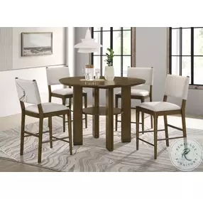 Ottowa Brown Upholstered Counter Height Stool Set of 2