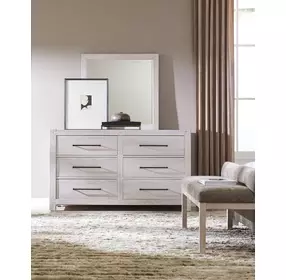 Joinery Washed White Oak and Brindle Gray Performance Fabric Upholstered Bed Bench