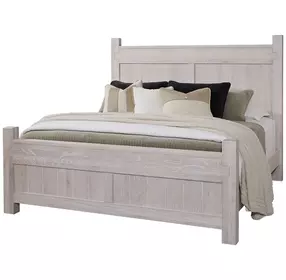 Joinery Washed White Oak Poster Bedroom Set
